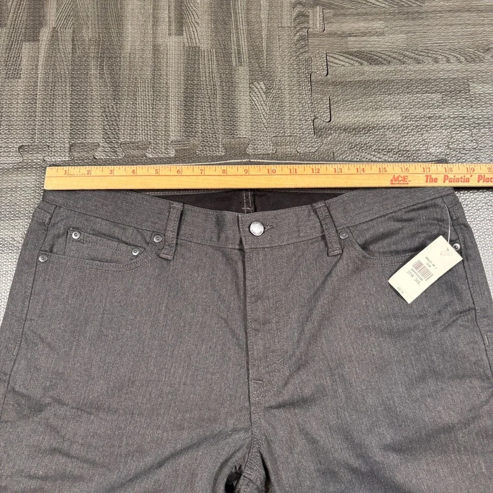Banana Republic Travel Jeans Mens 35x30 Black NEW Athletic Fit Tapered Dark Wash